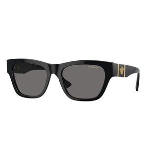 NEW VERSACE SQUARE MEN VE4457 GB187 SUNGLASSES MOD 4457 GB1/87 BLACK POLARIZED